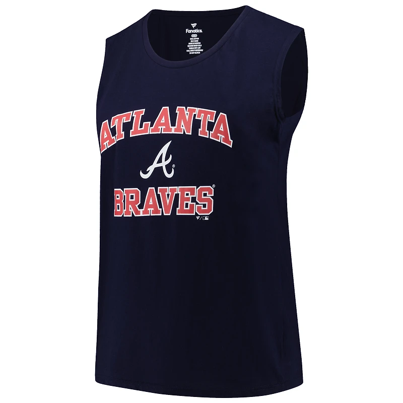 Women's Profile Navy Atlanta Braves Plus Tank Top