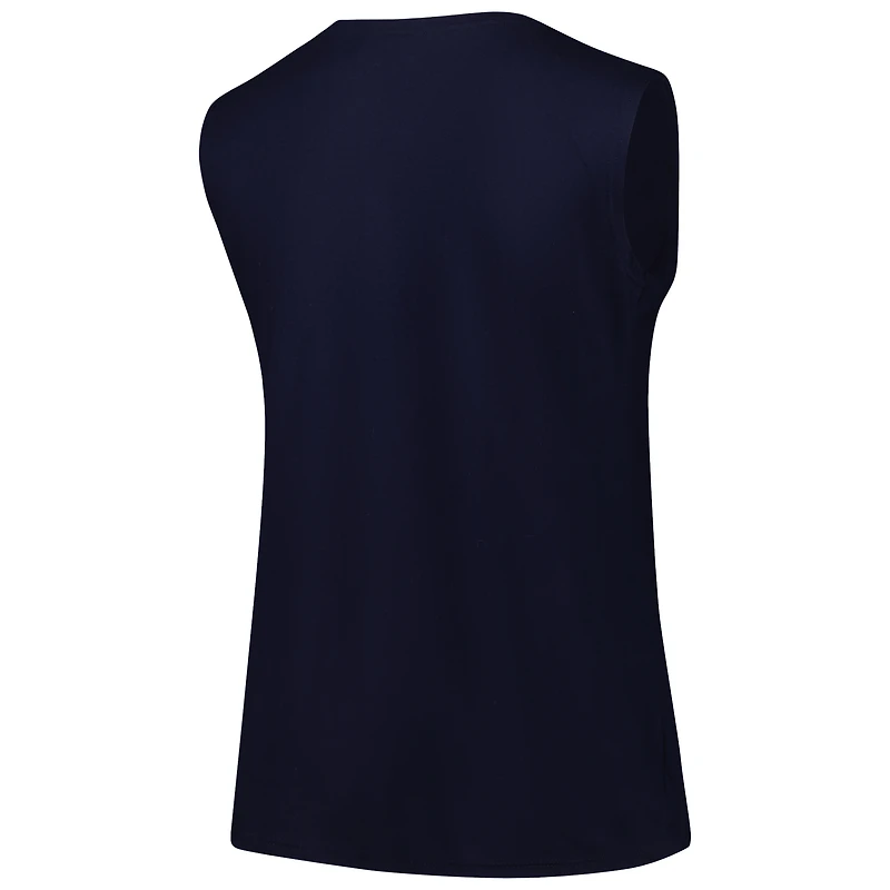 Women's Profile Navy Atlanta Braves Plus Tank Top