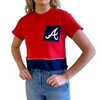 Refried Apparel - T-shirt court rouge Atlanta Braves pour femme