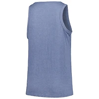Débardeur triple mélange à col haut et courbé pour femmes, doux comme un raisin, bleu marine, Atlanta Braves, grande taille