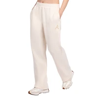 Women's Starter  Cream Atlanta Braves Pastel High Waisted Fleece Pants
