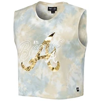 Débardeur délavé Atlanta Braves The Wild Collective pour femme, blanc