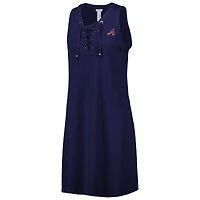 Robe de spa à lacets Tommy Bahama Navy Atlanta Braves Island Cays pour femme