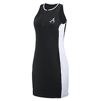 WEAR by Erin Andrews Robe noire sans manches à blocs de couleurs des Braves d'Atlanta pour femmes