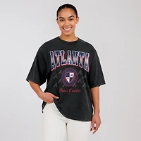 T-shirt boyfriend oversize noir Atlanta Braves de la marque WEAR by Erin Andrews pour femmes