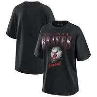 T-shirt boyfriend gris anthracite des Braves d'Atlanta pour femme WEAR by Erin Andrews