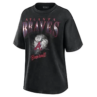 T-shirt boyfriend gris anthracite des Braves d'Atlanta pour femme WEAR by Erin Andrews