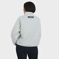 Veste polaire à quart de zip gris Atlanta Braves pour femme WEAR by Erin Andrews