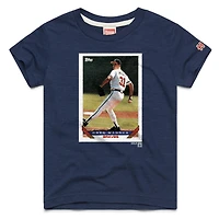Youth Homage Greg Maddux Navy Atlanta Braves Topps Baseball Card Tri-Blend T-Shirt