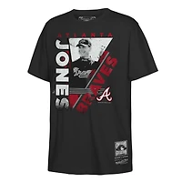 T-shirt graphique Mitchell & Ness Chipper Jones noir des Braves d'Atlanta, style « the Zone », pour jeunes