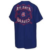 T-shirt Mitchell & Ness bleu marine Atlanta Braves Cooperstown Rodeo Rope pour enfant
