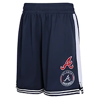 Short de joueur champ intérieur bleu marine pour jeunes des Braves d'Atlanta