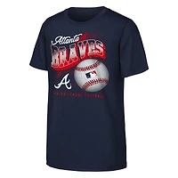 T-shirt Outta Here bleu marine pour jeunes des Braves d'Atlanta