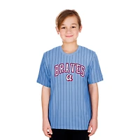 Youth New Era  Blue Atlanta Braves 2026 City Connect Pinstripe T-Shirt