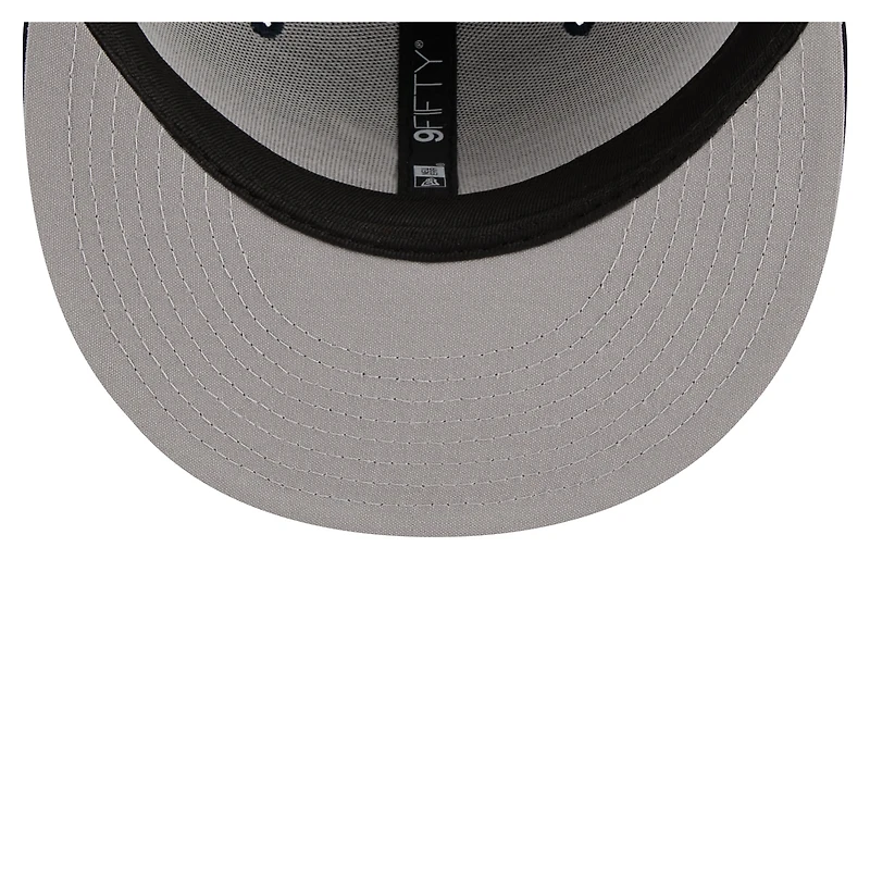 Youth New Era Navy Atlanta Braves 9FIFTY Trucker Snapback Hat