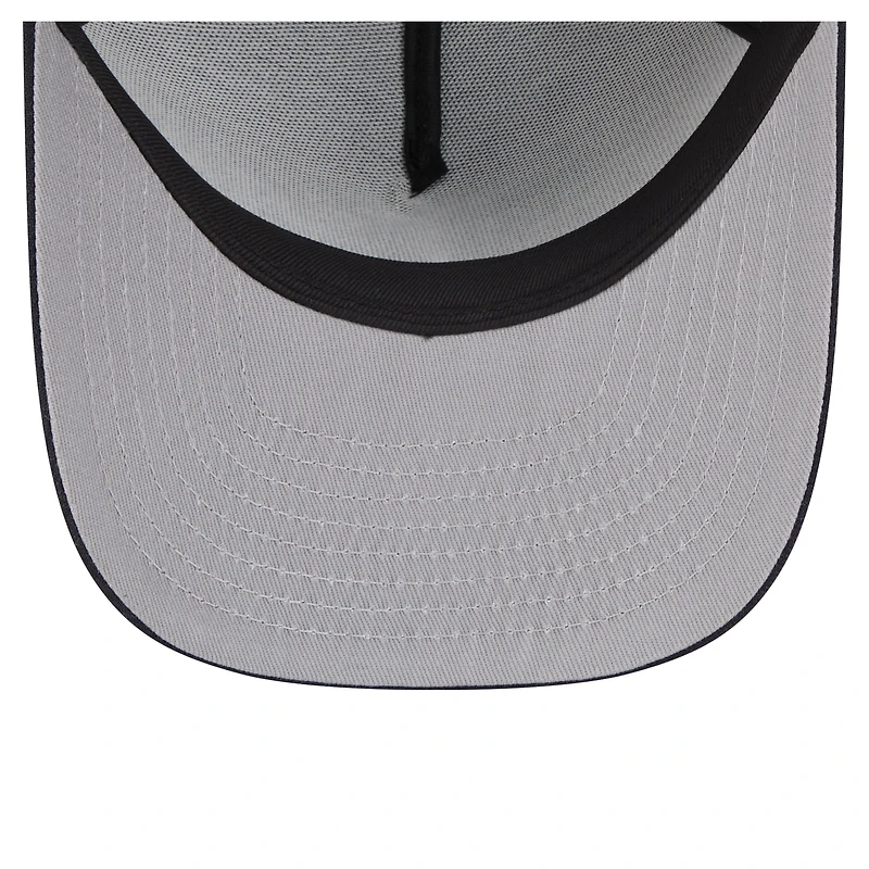 Youth New Era Navy Atlanta Braves Logo Fade A-Frame 9FIFTY Snapback Hat