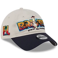 Youth New Era  Stone/Navy Atlanta Braves 2026 Spring Training Fan Pack Batter 9TWENTY Adjustable Hat