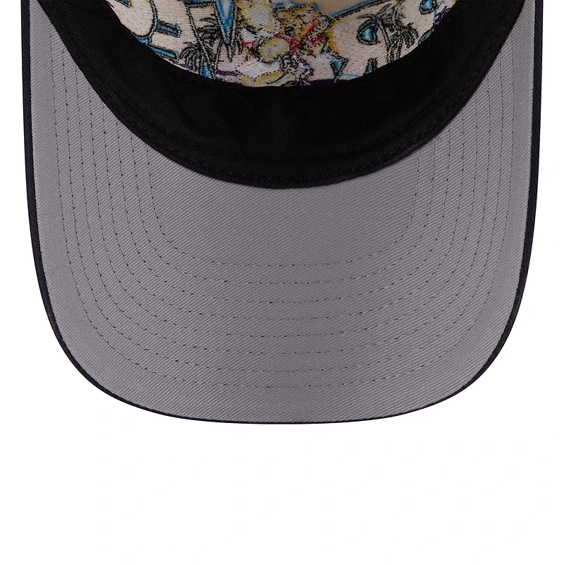 Casquette ajustable New Era Stone/Navy Atlanta Braves 2026 Spring Training Fan Pack Batter 9TWENTY pour jeunes