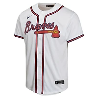 Maillot Nike Austin Riley pour jeune joueur des Braves d'Atlanta, blanc