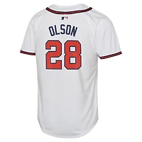 Maillot de joueur Nike Matt Olson blanc Atlanta Braves Home Limited pour jeune