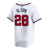 Youth Nike Matt Olson White Atlanta Braves Home Limited Player Jersey