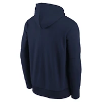 Sweat à capuche Nike Therma-FIT bleu marine Atlanta Braves Authentic Collection pour jeunes