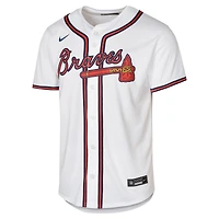 Maillot de joueur Nike Ronald Acuña Jr. blanc Atlanta Braves Home Limited pour jeune