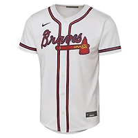 Maillot de joueur Nike Ronald Acuna Jr. blanc Atlanta Braves Home Replica 2.0 pour jeune