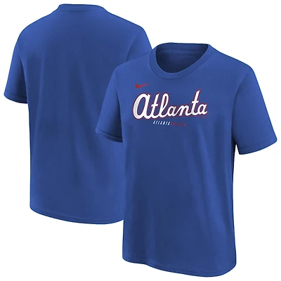 T-shirt Nike Royal Atlanta Braves 2026 City Connect pour enfant