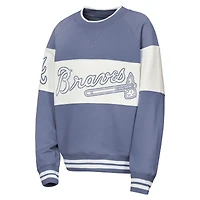 Youth Outerstuff  Blue Atlanta Braves Ultimate Pastels On Base Sweatshirt