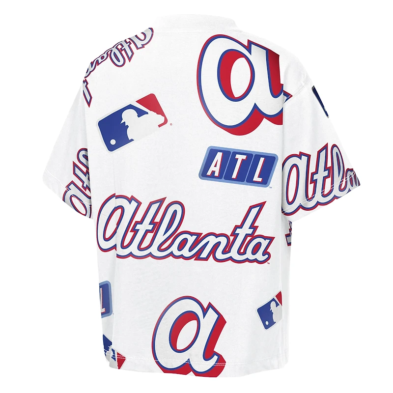 T-shirt blanc Youth Outerstuff Atlanta Braves 2026 City Connect Circus Catch
