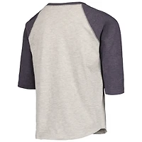 T-shirt raglan à manches 3/4 pour jeunes, doux comme un raisin, gris chin