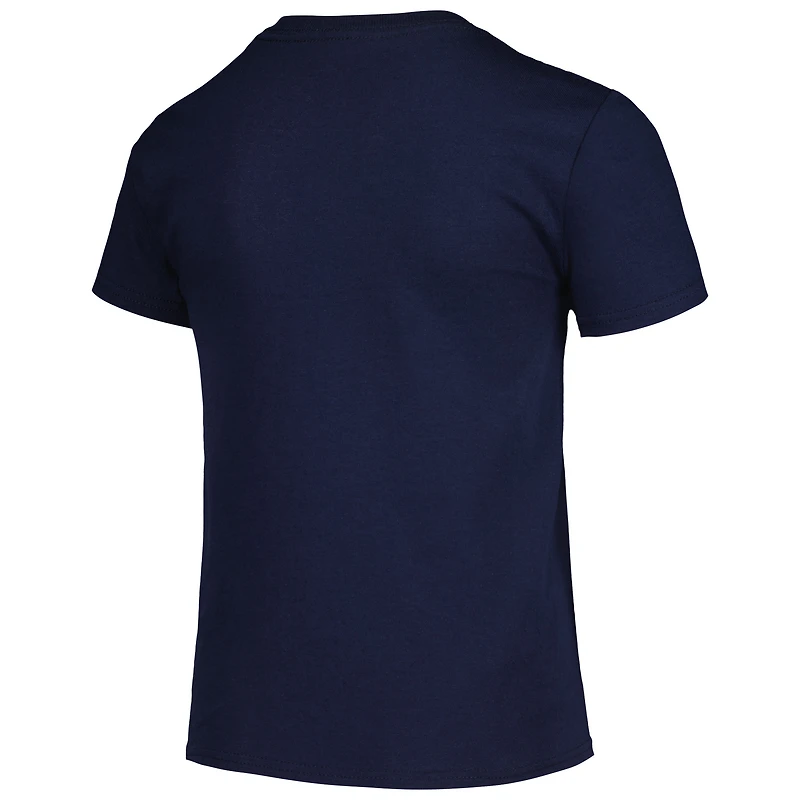 T-shirt de la collection Cooperstown des Atlanta Braves, doux comme un raisin, bleu marine, pour jeunes