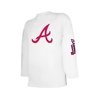 Ensemble de t-shirts bleu marine/blanc pour jeunes Atlanta Braves