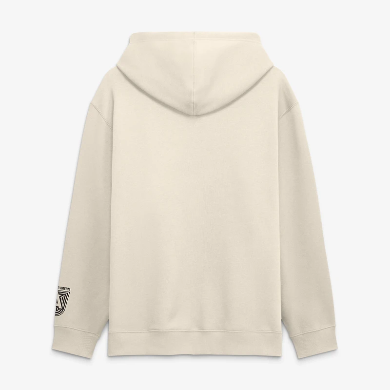 Men's Fanatics  Cream Atlanta Dream Legacy Fleece Pullover Hoodie
