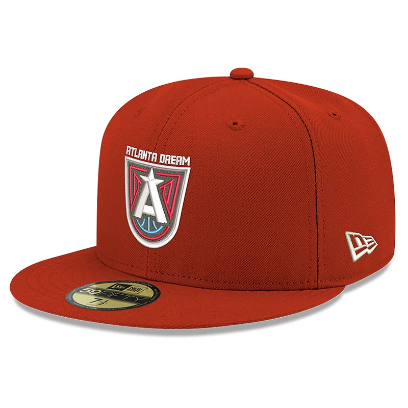 Casquette ajustée New Era Atlanta Dream Team 59FIFTY rouge pour homme