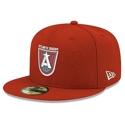 Men's New Era  Red Atlanta Dream Team 59FIFTY Fitted Hat