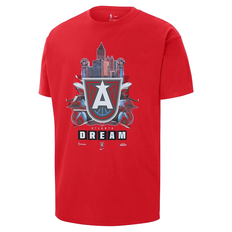 T-shirt Nike Atlanta Dream Original Content Max90 rouge pour homme