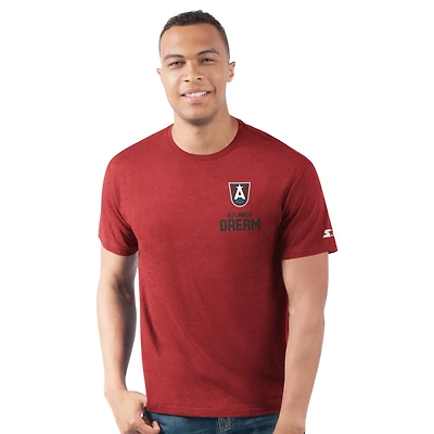 T-shirt Starter rouge pour homme Atlanta Dream WNBA 30e anniversaire Prime Time
