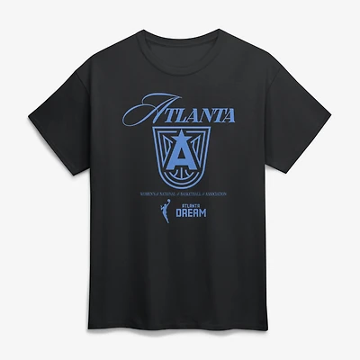 T-shirt unisexe noir Atlanta Dream Motion avec logo athlétique