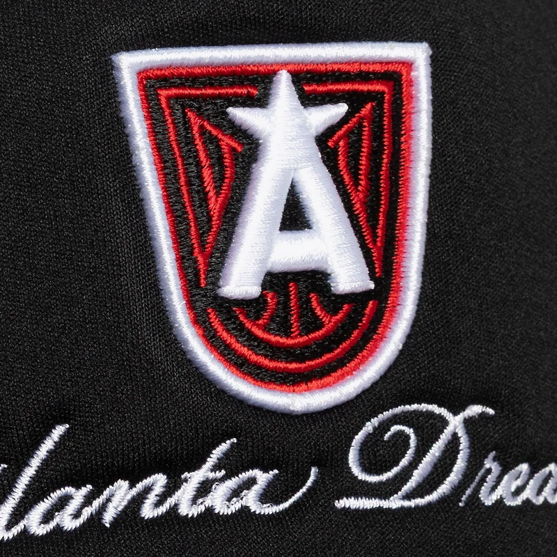 Casquette trucker unisexe Mitchell & Ness Atlanta Dream Script Pro Pinch ajustable noire
