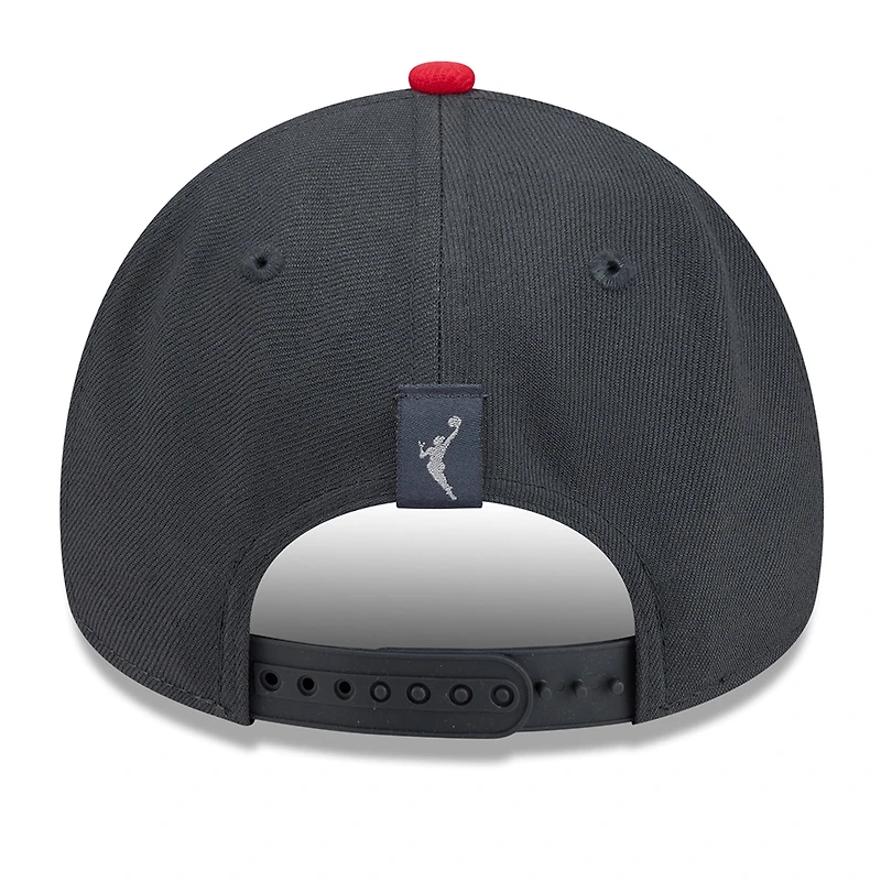 Unisex New Era Black/Red Atlanta Dream WNBA Tip-Off 2026 Metal Badge A-Frame 9FORTY Adjustable Hat
