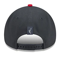 Unisex New Era Black/Red Atlanta Dream WNBA Tip-Off 2026 Metal Badge A-Frame 9FORTY Adjustable Hat