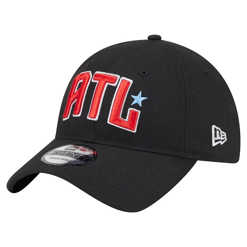 Unisex New Era Black Atlanta Dream Core Alt Logo 9TWENTY Adjustable Hat