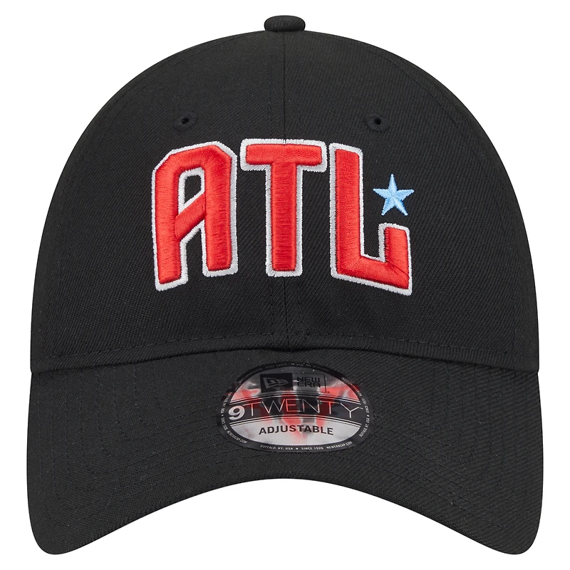 Unisex New Era Black Atlanta Dream Core Alt Logo 9TWENTY Adjustable Hat
