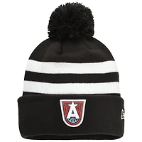 Unisex New Era Black Atlanta Dream Core Cuffed Knit Hat with Pom