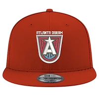 Casquette snapback unisexe New Era rouge avec logo Atlanta Dream 9FIFTY