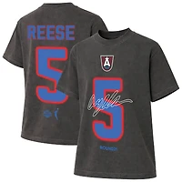 T-shirt unisexe round21 Angel Reese Charcoal Atlanta Dream Motion avec nom et numéro
