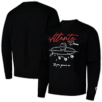 Unisex round21 Black Atlanta Dream Bloom Pullover Crew Sweatshirt