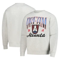 Unisex Stadium Essentials Oatmeal Atlanta Dream Sky High Fleece Crew Neck Sweatshirt